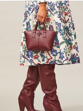 Tory Burch McGraw Mini Top Zip Satchel